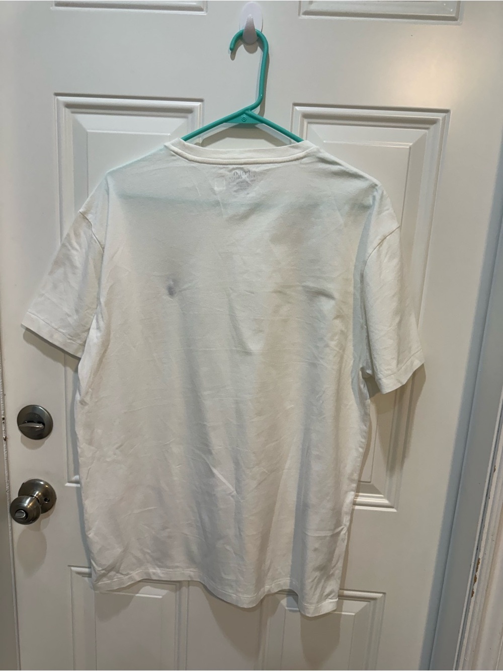 Polo by Ralph Lauren White Tee with Multicolor 'POLO' Hem - Picture 3 of 3